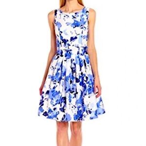 Jessica Howard Belted Floral Dress Size 6